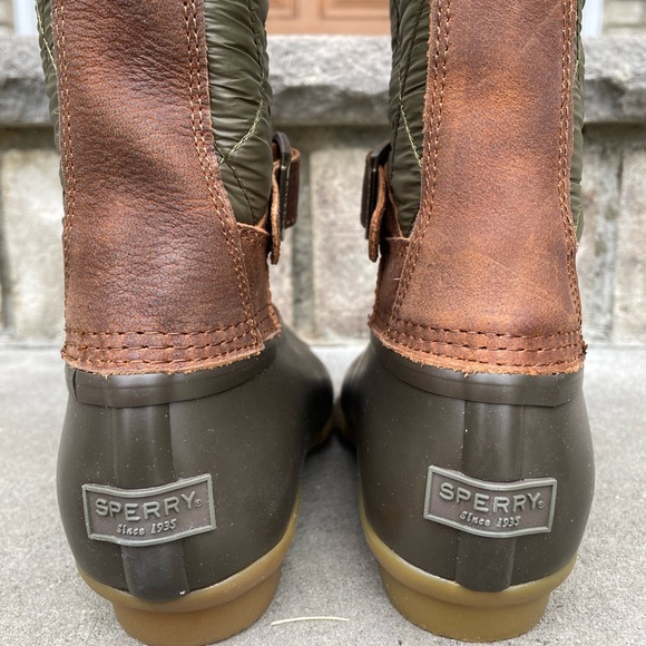 SPERRY SALTWATER TALL BUCKLE NYLON QUILT 7 Women's Outdoor Boot - Picture 10 of 11